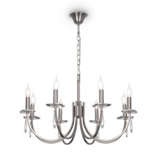 Freya FR1006PL-08N Forte, 720x720x1458 mm, E14, 8x40W, Nickel color