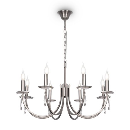 Freya FR1006PL-08N Forte, 720x720x1458 mm, E14, 8x40W, Nickel color