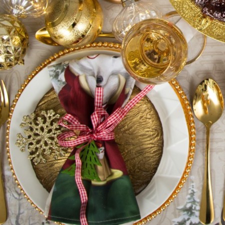 New Year's set of napkins Ethel Winter Holidys, 40x40cm 4 pcs-1