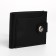 Male purse for magnet, department for bills, for maps, for coins, black color