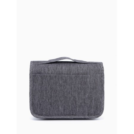 Cosmetic bag on Velcro, with hook, color gray color-3