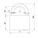 The castle of the hinged d-grading Zenit Armed Forces 1.02-01 (Skin), DL. Duke d = 10 mm