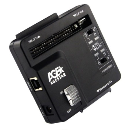 DOKA station for HDD/SSD AGESTAR 3FBCP SATA IDE Black Plastic-1