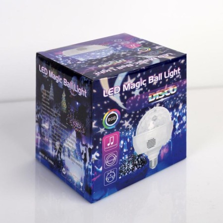 Light device "Ball on the stand" 12 cm, glow RGB, 220 V-8