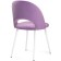 Chair on the metal frame Irre Metal/velor, white/pink 50x55x82 cm