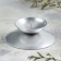 Gadal N "Gadal N" metal per candle, 7.3x3 cm, silver