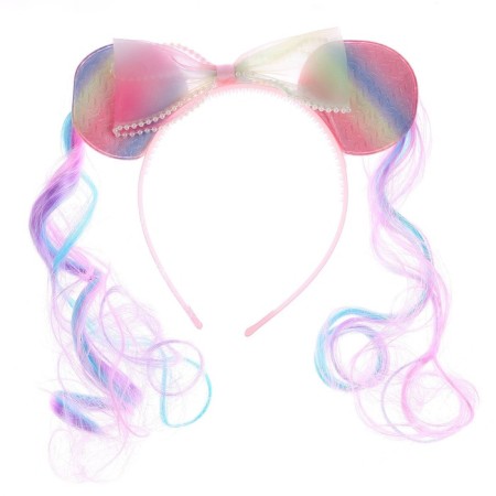 Carnival rim "girl" with colored strands