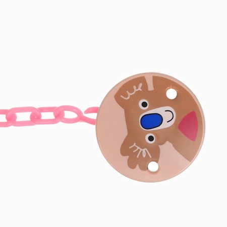 Set: nipple - a dummy with the holder of Koala, classic, +6 months, coral color-8