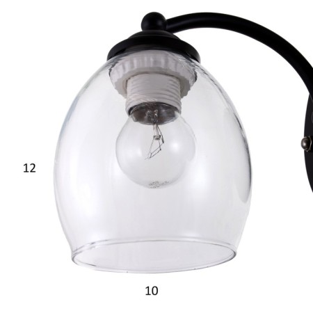 Bra 2073/1 E27 40W Black 17x13x20 cm-5
