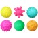 A set of developing tactile balls “in a bag”, with a nimble, 6 pcs, crumb me