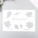 Plastic stencil "Magnolia" 24x16 cm