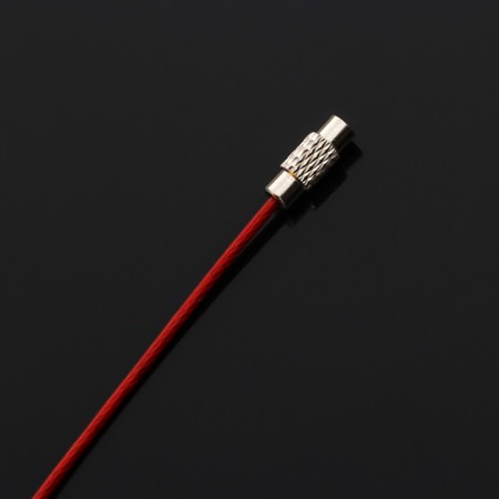 TORSO keychain, steel cable, 20 cm, red-3