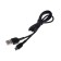 Hoco X20 cable, microUSB - USB, 2.4 A, 1 m, PVC braid, black