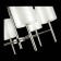 Suspended EVOLUCE lamp. Sle107303-06. Noia. 6x40 W, E14, 66x66x34 cm, Nickel color