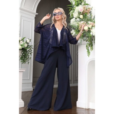 Cardigan female, size 42, blue color-7