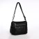 Female bag on one shoulder, on a zipper, black color