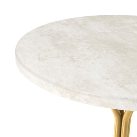 Journal table, 410x410x515, gold/concrete Hafit-1