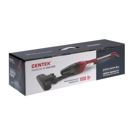 Vacuum cleaner Centek CT-2565, vertical, 1000/200 W, 1.2 l, red-8