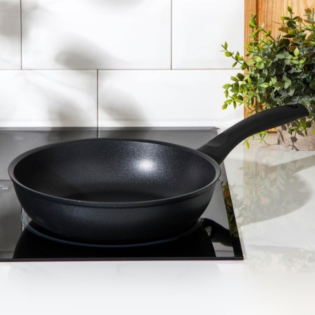 The “Tradition” pan, D = 24 cm, plastic handle, anti -stick coating, black color-5