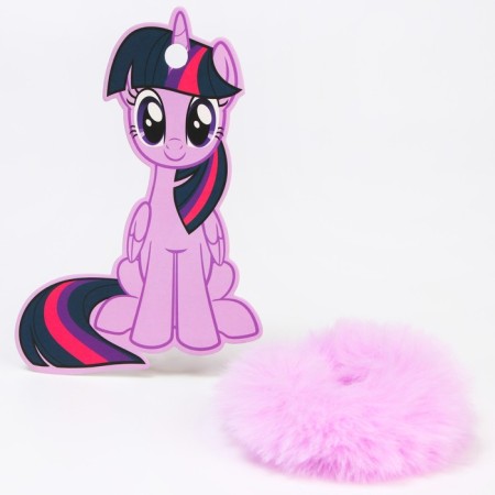 Hair elastic band, lilac, "spark", my little pony