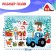 Puzzle "Blue Tractor. New Year's gift ", 35 elements