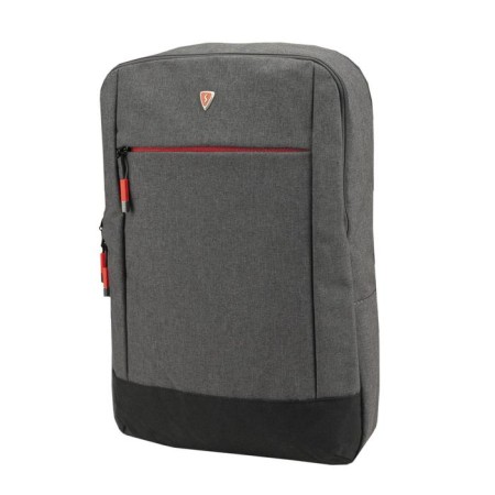A backpack, a lightning department, an outer pocket, an attach to a suitcase, the color is gray-1