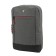 A backpack, a lightning department, an outer pocket, an attach to a suitcase, the color is gray