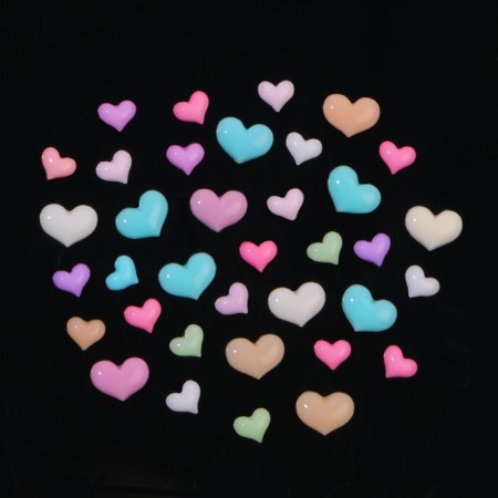 Decorative elements for the decor "heart", voluminous, colorful color-2