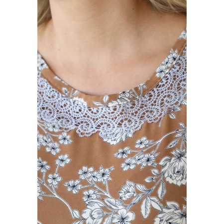 Female blouse, size 58, beige color-6