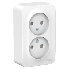 Double SE BLANCA, 16 A, 250 V, overhead, without salary, curtains, IP20, white, Blnra001211