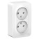 Double SE BLANCA, 16 A, 250 V, overhead, without salary, curtains, IP20, white, Blnra001211
