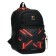 Youth backpack, 40 x 28 x 18 cm, ergonomic back, Stavia "Broken", black