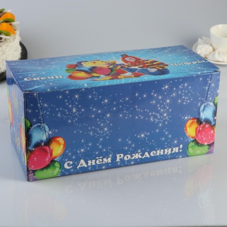 Show Box with candles for the cake numbers "Color Flame", 10.2 cm, 50 pieces-4