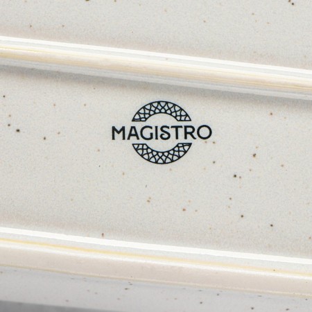 Porcelain Oval Magistro Urban, 260 ml, 18 × 9.8 × 2.5 cm, white color-6