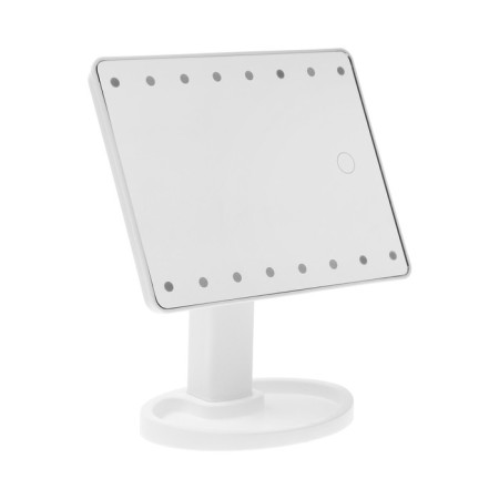 Luazon KZ-06 mirror, backlight, 26.5 x 16 x 12 cm, 16 diodes, sensory button, white-2
