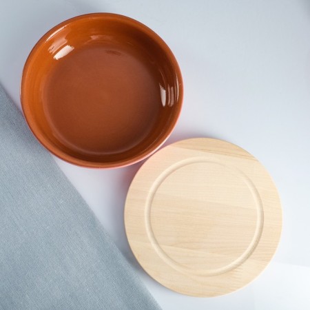 Set for the junction "Vyatka No. 3" (3 containers 1l. + 3 wooden covers), pink-3