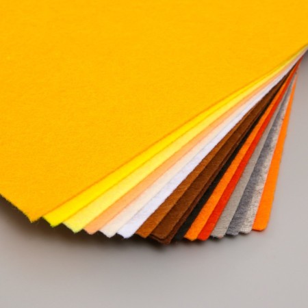 A set of soft felt "Astra" (16 pcs) Assorted, 1 mm, 170 gr. 20x30 cm-1