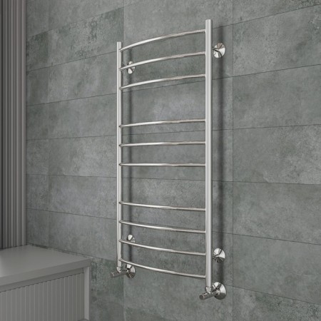 Terminus water heated towel rail "Classic" P10, 500x800 mm, lower connection, chrome-2