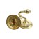 One -rod hook for curtains Cappio KC112, color gold, 2 pcs