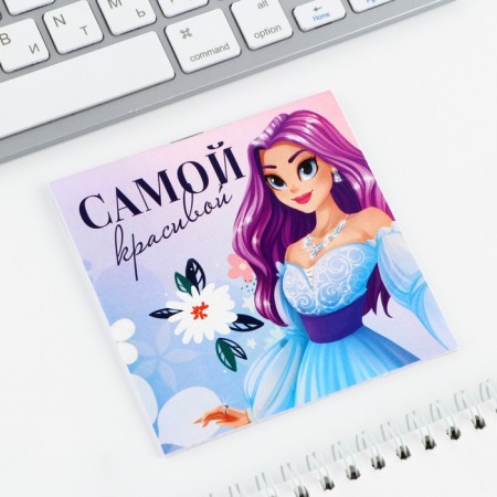 Notepad 10x10 cm, 16 liters of "princesses" mix-2