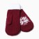 Women's mittens, burgundy color, size 18
