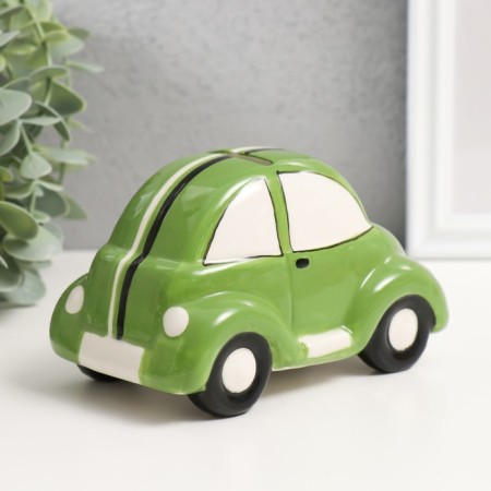 Piggy bank Ceramics "Eye machine" Green 13x7.8x7.4 cm-1