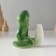 Souvenir ceramics "Green cobra with horseshoe - good luck" 4.5x7x8 cm