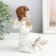 Polystone souvenir "Angel in a dress with patterns, holds a month/star" MIX 9.5x9.5x15 cm