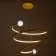Bayerlux chandelier with DNO "Primaver" LED 140W 3000-6000K gold 60x60x50 cm