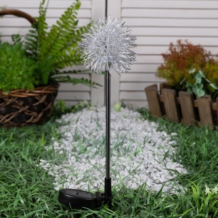 Garden lamp on the sunny battery "Sea Hedgehog", 70 cm, 1 LED, glow warm white-1
