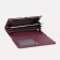Women's wallet on the button, burgundy color