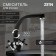 Kitchen mixer Zein ZC2023, Cran-Box Brass 1/2 ", two-wound, black