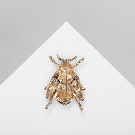 Brooch "Wasp" glossy, color in gold-2