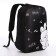 School backpack with a penny "Cute Bunny", 42x28x13 cm, black color